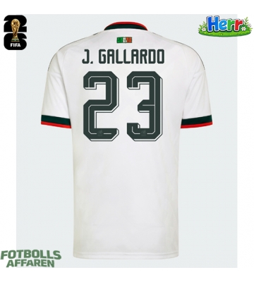 Mexiko Jesus Gallardo #23 Bortatröja VM 2026 Kortärmad